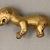  <em>Standing Tapir</em>. Gold, 1 7/8 × 1 9/16 × 3 3/4 in. (4.8 × 4 × 9.5 cm). Brooklyn Museum, Alfred W. Jenkins Fund, 35.267. Creative Commons-BY (Photo: Brooklyn Museum, CUR.35.267_overall02.jpg)