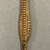 Calima. <em>Pin</em>, 100–1300. Gold, 3 × 1/2 × 1/4 in. (7.6 × 1.3 × 0.6 cm). Brooklyn Museum, Alfred W. Jenkins Fund, 35.492. Creative Commons-BY (Photo: Brooklyn Museum, CUR.35.492_back.JPG)