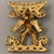 Diquís. <em>Pendant with Anthropomorphic Jaguar Figure</em>, 700–1550 CE. Gold, 2 7/8 × 2 3/8 × 3/4 in. (7.3 × 6 × 1.9 cm). Brooklyn Museum, Alfred W. Jenkins Fund, 35.4. Creative Commons-BY (Photo: Brooklyn Museum, CUR.35.4_back.jpg)