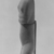 Keros-Syros. <em>Folded-Arm Female Figurine</em>, ca. 3100-3000 B.C.E. Marble, 11 9/16 x 3 3/8 x 1 1/4 in. (29.3 x 8.5 x 3.2 cm). Brooklyn Museum, Charles Edwin Wilbour Fund, 35.733. Creative Commons-BY (Photo: Brooklyn Museum, CUR.35.733_NegB_print_bw.jpg)