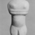 Keros-Syros. <em>Folded-Arm Female Figurine</em>, ca. 3100-3000 B.C.E. Marble, 11 9/16 x 3 3/8 x 1 1/4 in. (29.3 x 8.5 x 3.2 cm). Brooklyn Museum, Charles Edwin Wilbour Fund, 35.733. Creative Commons-BY (Photo: Brooklyn Museum, CUR.35.733_NegD_print_bw.jpg)