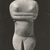 Keros-Syros. <em>Folded-Arm Female Figurine</em>, ca. 3100-3000 B.C.E. Marble, 11 9/16 x 3 3/8 x 1 1/4 in. (29.3 x 8.5 x 3.2 cm). Brooklyn Museum, Charles Edwin Wilbour Fund, 35.733. Creative Commons-BY (Photo: Brooklyn Museum, CUR.35.733_negA_bw.jpg)