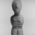 Keros-Syros. <em>Folded-Arm Female Figurine</em>, ca. 3100-3000 B.C.E. Marble, 4 1/8 x 1 5/16 in. (10.4 x 3.3 cm). Brooklyn Museum, Charles Edwin Wilbour Fund, 35.734. Creative Commons-BY (Photo: Brooklyn Museum, CUR.35.734_NegD_print_bw.jpg)