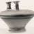 Mycenaean. <em>Stirrup-Jar</em>. Clay, slip, 4 11/16 x Diam. 5 7/8 in. (11.9 x 14.9 cm). Brooklyn Museum, Charles Edwin Wilbour Fund, 35.764. Creative Commons-BY (Photo: Brooklyn Museum, CUR.35.764_print_NegB_bw.jpg)