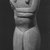 Keros-Syros. <em>Folded-Arm Female Figurine</em>, ca. 2650-2250 B.C.E. Marble, 18 1/4 x 5 7/8 x 2 1/2 in. (46.4 x 15 x 6.3 cm). Brooklyn Museum, Charles Edwin Wilbour Fund, 35.812. Creative Commons-BY (Photo: Brooklyn Museum, CUR.35.812_NegB_print_bw.jpg)