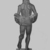 Byzantine. <em>Statuette of Hercules</em>, 3rd century C.E. Bronze, 12 3/16 x 4 15/16 in. (31 x 12.5 cm). Brooklyn Museum, Frank L. Babbott Fund and Henry L. Batterman Fund, 36.161. Creative Commons-BY (Photo: Brooklyn Museum, CUR.36.161_NegK_print_bw.jpg)