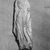 Byzantine. <em>Virgin or a Female Saint</em>, ca. 550 B.C.E, and later. Bone, 4 15/16 x 1 3/4 in. (12.5 x 4.5 cm). Brooklyn Museum, Frank L. Babbott Fund and Henry L. Batterman Fund, 36.167. Creative Commons-BY (Photo: Brooklyn Museum, CUR.36.167_NegC_print_bw.jpg)