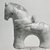 Coptic. <em>Horse</em>, 5th-6th century C.E. Terracotta, pigment, 5 x 5 1/8 in. (12.7 x 13 cm). Brooklyn Museum, Frank L. Babbott Fund and Henry L. Batterman Fund, 36.169. Creative Commons-BY (Photo: Brooklyn Museum, CUR.36.169_NegF_print_bw.jpg)