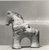 Coptic. <em>Horse</em>, 5th-6th century C.E. Terracotta, pigment, 5 x 5 1/8 in. (12.7 x 13 cm). Brooklyn Museum, Frank L. Babbott Fund and Henry L. Batterman Fund, 36.169. Creative Commons-BY (Photo: Brooklyn Museum, CUR.36.169_negC_bw.jpg)