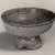 Byzantine. <em>Round Bowl on a High Boss</em>, 13th century. Ceramic, 1 11/16 x 2 3/4 in. (4.3 x 7 cm). Brooklyn Museum, Frank L. Babbott Fund and Henry L. Batterman Fund, 36.189. Creative Commons-BY (Photo: Brooklyn Museum, CUR.36.189_print_NegB_bw.jpg)