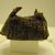 Wari. <em>Hat</em>, 600-1000 C.E. Camelid fiber, 4 5/16 x 6 5/16in. (11 x 16cm). Brooklyn Museum, Gift of Mrs. Eugene Schaefer, 36.402. Creative Commons-BY (Photo: Brooklyn Museum, CUR.36.402_view4.jpg)