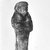  <em>Uninscribed Shawabti as Amulet</em>, ca. 1292-1190 B.C.E. Faience, 1 11/16 x 5/8 x 1/2 in. (4.3 x 1.6 x 1.3 cm). Brooklyn Museum, Charles Edwin Wilbour Fund, 37.1161E. Creative Commons-BY (Photo: Brooklyn Museum, CUR.37.1161E_37.889E_NegGRPA_cropped_bw.jpg)