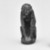  <em>Amulet Representing an Ape</em>, ca. 1539–1072 B.C.E., or later. Faience, 1 3/8 x 9/16 x 13/16 in. (3.5 x 1.4 x 2 cm). Brooklyn Museum, Charles Edwin Wilbour Fund, 37.1172E. Creative Commons-BY (Photo: Brooklyn Museum, CUR.37.1172E_05.370_GRPA_cropped_bw.jpg)