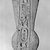  <em>Menat Amulet</em>, 664-332 B.C.E. Faience, 2 11/16 x 1 3/16 x 3/16 in. (6.8 x 3 x 0.5 cm). Brooklyn Museum, Charles Edwin Wilbour Fund, 37.1209E. Creative Commons-BY (Photo: Brooklyn Museum, CUR.37.1209E_bw.jpg)