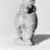  <em>Small Figure of a Cynocephalus</em>. Stone, 3 1/8 x 1 7/16 x 1 1/4 in. (7.9 x 3.7 x 3.2 cm). Brooklyn Museum, Charles Edwin Wilbour Fund, 37.1225E. Creative Commons-BY (Photo: Brooklyn Museum, CUR.37.1225E_NegA_bw.jpg)