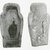  <em>Small Model of a Coffin with Two Ushabti of Seba</em>, ca. 1075-945 B.C.E. Wood, stone, linen, Sarcophagus length: 9 1/2 in. (24.1 cm). Brooklyn Museum, Charles Edwin Wilbour Fund, 37.126Ea-b. Creative Commons-BY (Photo: Brooklyn Museum, CUR.37.126Ea-b_NegB_print_bw.jpg)