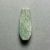  <em>Small Object of Tear-Drop Shape</em>. Green chrysolite, 1 9/16 × 9/16 × 3/8 in. (4 × 1.5 × 0.9 cm). Brooklyn Museum, Charles Edwin Wilbour Fund, 37.1397E. Creative Commons-BY (Photo: Brooklyn Museum, CUR.37.1397E_overall02.JPG)