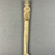  <em>Stick Surmounted by Figure of a Woman</em>, 394-642 C.E. Bone or ivory, 11/16 × 3/8 × 6 11/16 in. (1.8 × 0.9 × 17 cm). Brooklyn Museum, Charles Edwin Wilbour Fund, 37.1425E. Creative Commons-BY (Photo: Brooklyn Museum, CUR.37.1425E_view01.jpg)