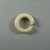  <em>Penannular Earring</em>, ca. 1539-1190 B.C.E. Egyptian alabaster, 7/16 × Diam. 1 7/16 in. (1.1 × 3.7 cm). Brooklyn Museum, Charles Edwin Wilbour Fund, 37.1454E. Creative Commons-BY (Photo: Brooklyn Museum, CUR.37.1454E_view01.jpg)
