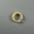  <em>Penannular Earring</em>, ca. 1539-1190 B.C.E. Egyptian alabaster, 7/16 × Diam. 1 7/16 in. (1.1 × 3.7 cm). Brooklyn Museum, Charles Edwin Wilbour Fund, 37.1454E. Creative Commons-BY (Photo: Brooklyn Museum, CUR.37.1454E_view02.jpg)