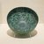  <em>Bowl with Water-Weed Motif</em>, early 13th century. Ceramic; fritware, painted in black under a transparent turquoise glaze, 3 3/4 x 7 11/16 in. (9.5 x 19.5 cm). Brooklyn Museum, Designated Purchase Fund, 37.147. Creative Commons-BY (Photo: Brooklyn Museum, CUR.37.147.jpg)