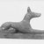  <em>Figure of Recumbent Jackal</em>, ca. 664-30 B.C.E. Wood, pigment, 7 13/16 x 14 in. (19.8 x 35.5 cm). Brooklyn Museum, Charles Edwin Wilbour Fund, 37.1482E. Creative Commons-BY (Photo: Brooklyn Museum, CUR.37.1482E_NegID_37.1478Ea-b_GRPA_print_cropped_bw.jpg)