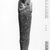  <em>Shabty of Amunmose</em>, ca. 1479-1352 B.C.E. Wood, 8 9/16 x 2 1/16 in. (21.7 x 5.3 cm). Brooklyn Museum, Charles Edwin Wilbour Fund, 37.149E. Creative Commons-BY (Photo: Brooklyn Museum, CUR.37.149E_NegA_print_bw.jpg)