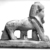  <em>God Tutu as a Sphinx</em>, 1st century C.E. or later. Limestone, pigment, 14 1/4 x 5 1/16 x 16 11/16 in. (36.2 x 12.8 x 42.4 cm). Brooklyn Museum, Charles Edwin Wilbour Fund, 37.1509E. Creative Commons-BY (Photo: Brooklyn Museum, CUR.37.1509E_NegD_bw.jpg)