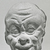  <em>Male Caricature</em>, 305–30 B.C.E. Terracotta, pigment, 1 7/16 × 1 1/8 × 13/16 in. (3.6 × 2.8 × 2 cm). Brooklyn Museum, Charles Edwin Wilbour Fund, 37.1632E. Creative Commons-BY (Photo: Brooklyn Museum, CUR.37.1632E_NegB_print_bw.jpg)
