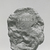  <em>Male Caricature</em>, 305–30 B.C.E. Terracotta, pigment, 1 7/16 × 1 1/8 × 13/16 in. (3.6 × 2.8 × 2 cm). Brooklyn Museum, Charles Edwin Wilbour Fund, 37.1632E. Creative Commons-BY (Photo: Brooklyn Museum, CUR.37.1632E_NegD_print_bw.jpg)
