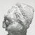 <em>Comic Mask</em>, 30 B.C.E.-395 C.E. Terracotta, pigment, 2 5/8 x 2 1/16 x 2 in. (6.7 x 5.3 x 5.2 cm). Brooklyn Museum, Charles Edwin Wilbour Fund, 37.1633E. Creative Commons-BY (Photo: Brooklyn Museum, CUR.37.1633E_NegE_print_bw.jpg)