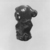 Phoenician. <em>Pendant in Form of Monkey</em>, 5th century B.C.E. Glass, 13/16 x 9/16 x 5/8 in. (2.1 x 1.5 x 1.6 cm). Brooklyn Museum, Charles Edwin Wilbour Fund, 37.1656E. Creative Commons-BY (Photo: Brooklyn Museum, CUR.37.1656E_negB_bw.jpg)