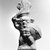  <em>Small Figure of Bes as a Warrior</em>, 30 B.C.E.-395 C.E. Terracotta, pigment, 4 5/16 x 2 3/4 x 1 in. (11 x 7 x 2.5 cm). Brooklyn Museum, Charles Edwin Wilbour Fund, 37.1712E. Creative Commons-BY (Photo: Brooklyn Museum, CUR.37.1712E_NegA_bw.jpg)