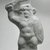  <em>Statuette of Bes as a Warrior</em>, 30 B.C.E.-395 C.E. Terracotta, pigment, 7 5/8 x 1 9/16 x 2 11/16 in. (19.3 x 3.9 x 6.9 cm). Brooklyn Museum, Charles Edwin Wilbour Fund, 37.1778E. Creative Commons-BY (Photo: Brooklyn Museum, CUR.37.1778E_NegA_print_bw.jpg)