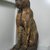  <em>Cat Coffin</em>, 664–332 B.C.E. Wood, gesso, linen, pigment, gold leaf, animal remains (Felis sylvestris, Felis libyca, or Felis chaus), 21 1/4 × 7 1/2 × 14 1/8 in. (54 × 19.1 × 35.9 cm). Brooklyn Museum, Charles Edwin Wilbour Fund, 37.1942E. Creative Commons-BY (Photo: Brooklyn Museum, CUR.37.1942E_view3.jpg)
