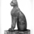  <em>Cat (Bastet)</em>, 305 B.C.E.-1st century C.E. Wood (most likely sycamore fig - Ficus sycomorus L.), gold leaf, gesso, bronze, copper, pigment, rock crystal, glass, 26 3/8 x 7 1/4 x 19 in. (67 x 18.4 x 48.3 cm). Brooklyn Museum, Charles Edwin Wilbour Fund, 37.1945E. Creative Commons-BY (Photo: Brooklyn Museum, CUR.37.1945E_NegB_bw.jpg)