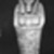  <em>Ushabti of Nesi-Kedwet</em>, 525-343 B.C.E. Faience, 4 9/16 x 1 1/4 in. (11.6 x 3.2 cm). Brooklyn Museum, Charles Edwin Wilbour Fund, 37.197E. Creative Commons-BY (Photo: Brooklyn Museum, CUR.37.197E_NegGRPA_print_cropped_bw.jpg)