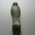 <em>Ushabti of Yuf-o</em>, 664-343 B.C.E. Faience, 3 9/16 x 1 1/16 x 11/16 in. (9 x 2.8 x 1.8 cm). Brooklyn Museum, Charles Edwin Wilbour Fund, 37.229E. Creative Commons-BY (Photo: Brooklyn Museum, CUR.37.229E_view6.jpg)