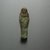  <em>Ushabti of Yuf-o</em>, 664-343 B.C.E. Faience, 3 9/16 x 7/8 x 1/2 in. (9 x 2.3 x 1.3 cm). Brooklyn Museum, Charles Edwin Wilbour Fund, 37.232E. Creative Commons-BY (Photo: Brooklyn Museum, CUR.37.232E_view1.jpg)