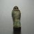  <em>Ushabti of Yuf-o</em>, 664-343 B.C.E. Faience, 3 9/16 x 7/8 x 1/2 in. (9 x 2.3 x 1.3 cm). Brooklyn Museum, Charles Edwin Wilbour Fund, 37.232E. Creative Commons-BY (Photo: Brooklyn Museum, CUR.37.232E_view10.jpg)