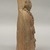 Maya. <em>Hollow Figurine</em>, 500–850. Ceramic, 8 1/4 x 3 3/16 x 2 1/8 in. (21 x 8.1 x 5.4 cm). Brooklyn Museum, Frank Sherman Benson Fund and the Henry L. Batterman Fund, 37.2784PA. Creative Commons-BY (Photo: Brooklyn Museum, CUR.37.2784PA_side_right.JPG)