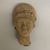 Huastec. <em>Head of Figurine</em>, 1250-1520. Ceramic, 4 × 2 1/2 × 1 3/4 in. (10.2 × 6.4 × 4.4 cm). Brooklyn Museum, Frank Sherman Benson Fund and the Henry L. Batterman Fund, 37.2809PA. Creative Commons-BY (Photo: Brooklyn Museum, CUR.37.2809PA_front.jpg)