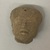 Huastec. <em>Head Fragment</em>, ca. 1250–1520. Ceramic, 1 5/8 × 1 9/16 × 1 in. (4.1 × 4 × 2.5 cm). Brooklyn Museum, Frank Sherman Benson Fund and the Henry L. Batterman Fund, 37.2846PA. Creative Commons-BY (Photo: Brooklyn Museum, CUR.37.2846PA_overall.jpg)