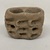 Teotihuacan. <em>Candelero</em>, ca. 300–700. Brown clay, 2 1/8 × 2 3/4 × 1 3/4 in. (5.4 × 7 × 4.4 cm). Brooklyn Museum, Frank Sherman Benson Fund and the Henry L. Batterman Fund, 37.2855PA. Creative Commons-BY (Photo: Brooklyn Museum, CUR.37.2855PA_overall01.jpg)