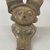 Huastec. <em>Female Figurine</em>. Ceramic, pigment, 7 1/4 × 4 1/8 × 3/8 in. (18.4 × 10.5 × 1 cm). Brooklyn Museum, Frank Sherman Benson Fund and the Henry L. Batterman Fund, 37.2864PA. Creative Commons-BY (Photo: Brooklyn Museum, CUR.37.2864PA_overall.jpg)