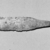  <em>Small Double-Edged Knife Blade</em>, ca. 2675-2170 B.C.E. Bronze, 11/16 x 5 7/8 in. (1.8 x 14.9 cm). Brooklyn Museum, Charles Edwin Wilbour Fund, 37.286E. Creative Commons-BY (Photo: , CUR.37.286E_NegID_37.286E_GRPA_cropped_bw.jpg)
