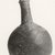 Cypriot. <em>Small Flask</em>, ca. 1539-1075 B.C.E. or ca. 1600-1050 B.C.E. Clay, slip, 5 3/16 × 2 15/16 × 1 13/16 in. (13.2 × 7.5 × 4.6 cm). Brooklyn Museum, Charles Edwin Wilbour Fund, 37.327E. Creative Commons-BY (Photo: Brooklyn Museum, CUR.37.327E_print_NegD_bw.jpg)