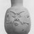  <em>Bes Jar</em>, 664-332 B.C.E. Clay, slip, 6 3/4 × Diam. 4 1/8 in. (17.2 × 10.4 cm). Brooklyn Museum, Charles Edwin Wilbour Fund, 37.328E. Creative Commons-BY (Photo: Brooklyn Museum, CUR.37.328E_NegD_print_bw.jpg)