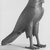  <em>Large Hawk</em>, 305-30 B.C.E. Bronze, 8 7/16 x 7 11/16 in. (21.5 x 19.5 cm). Brooklyn Museum, Charles Edwin Wilbour Fund, 37.367E. Creative Commons-BY (Photo: Brooklyn Museum, CUR.37.367E_NegA_print_bw.jpg)