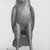  <em>Large Hawk</em>, 305-30 B.C.E. Bronze, 8 7/16 x 7 11/16 in. (21.5 x 19.5 cm). Brooklyn Museum, Charles Edwin Wilbour Fund, 37.367E. Creative Commons-BY (Photo: Brooklyn Museum, CUR.37.367E_NegB_print_bw.jpg)